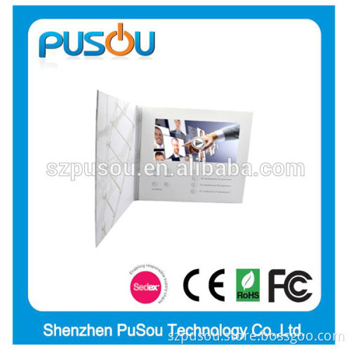 Sedex 4 Pillar Video Card, Sedex Audited Shenzhen Factory